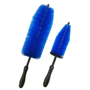 blue wheel rim brush